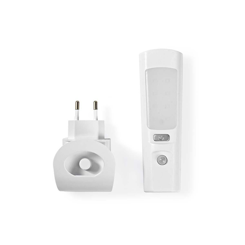 Nedis LNLGTRHWT LED-Oriëntatielicht en Zaklamp 1.3W Wit