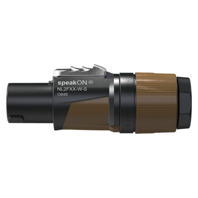 Neutrik NL2FXX-W-S Neutrik speakON 2-polige kabelconnector 6 - 12 mm Zwart