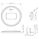 Vogels Pro PFA 9103 Connect-It grote vloerplaat Zwart