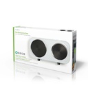 Nedis KAEP251EWT2 Elektrische Kookplaat 2 Zones 2300W Wit