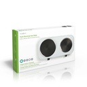 Nedis KAEP251EWT2 Elektrische Kookplaat 2 Zones 2300W Wit
