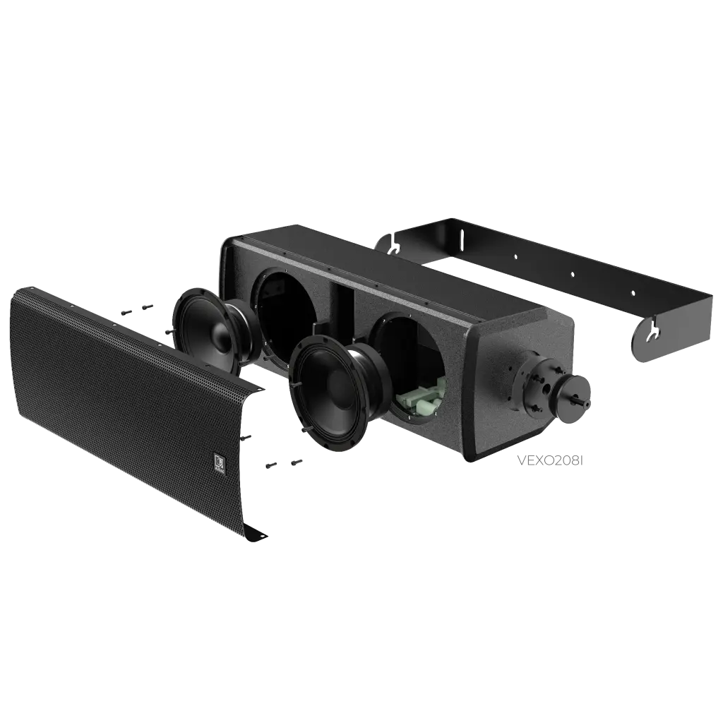 Audac VEXO208I/B Compacte 3-Weg Opbouwluidspreker 8" Zwart