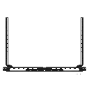 Audac MBK440MK2/B Schermbeugel voor IMEO2 Zwart