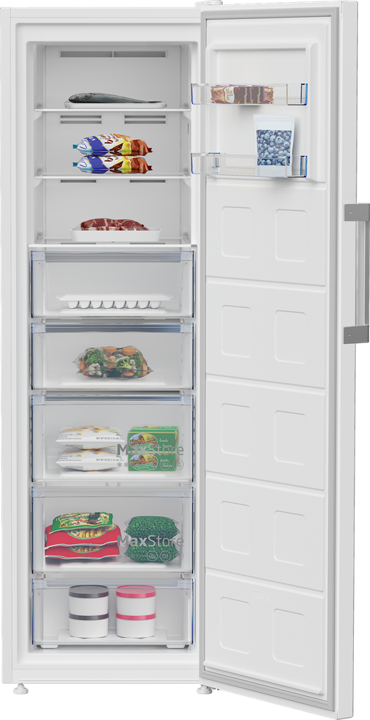 Beko B7RFNE316W Diepvrieskast 187cm 286l 160.22kWh/Jaar Wit