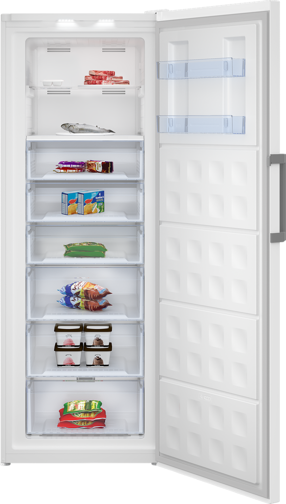 Beko RFNE448E55W Diepvrieskasr 191cm 404l 186.56 kWh/jaar Wit