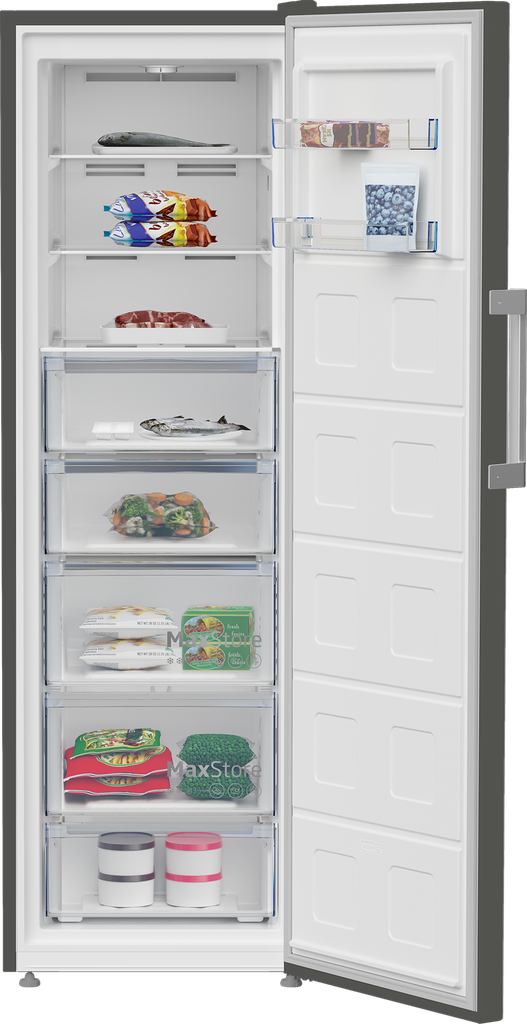 Beko B1RFNE314G Diepvries 187cm 286l 250.23 kWh/jaar Grijs