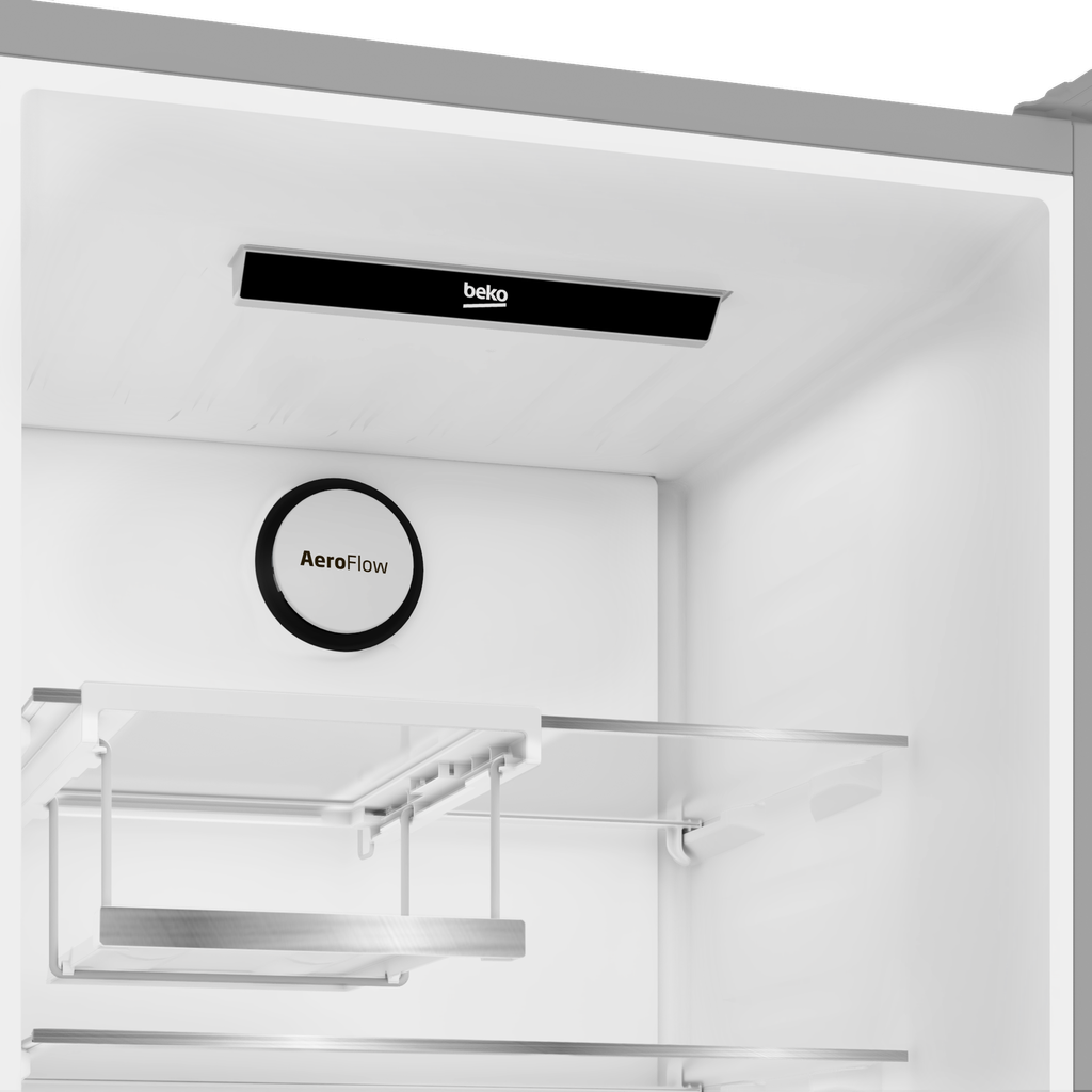 Beko B5RCNE406HXB Koel/vries-Combi 204cm 355l 169.73 kWh/Jaar Grijs