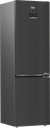 Beko B5RCNE406LXBRW Koel/vries-Combi 204cm 355l 169.73 kWh/jaar Zwart