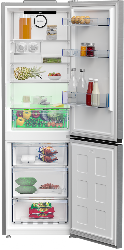 Beko B5RCNE3651HXB Koel/Vries-Combi 187cm 316l 198 kWh/jaar Grijs