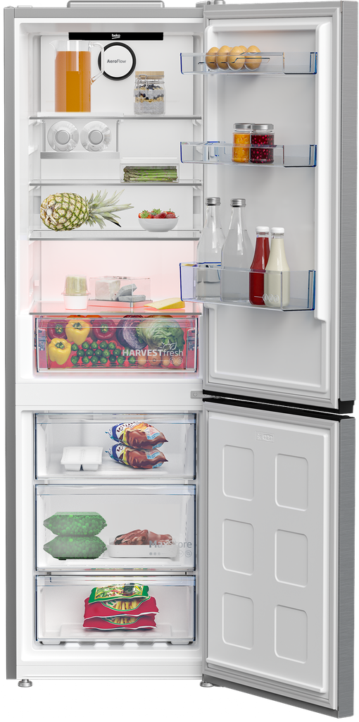 Beko B5RCNE3651HXB Koel/Vries-Combi 187cm 316l 198 kWh/jaar Grijs