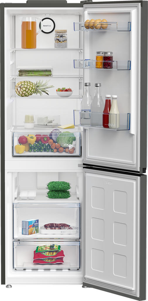 Beko B1RCNA364G Koel/vries-combi 186cm 316l 247.11 kWh/jaar Grijs