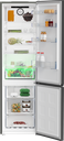 Beko B5RCNA406HG Koel/vries-combi 204cm 355l 169.73 kWh/Jaar Grijs