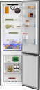 Beko B5RCNA406HG Koel/vries-combi 204cm 355l 169.73 kWh/Jaar Grijs
