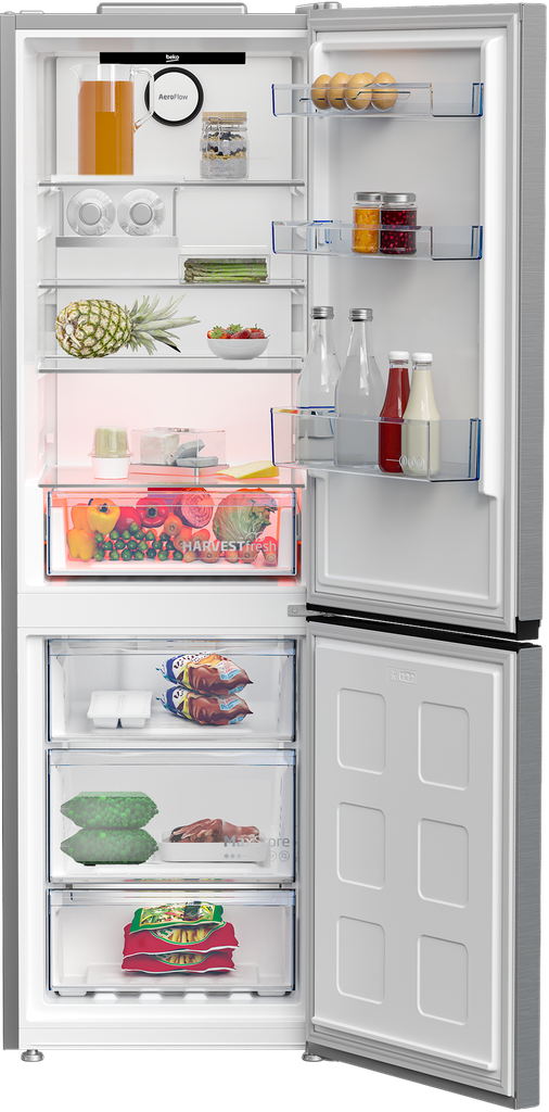 Beko B5RCNE365HXB Koel/vries-combi 187cm 316l 198 kWh/jaar Grijs