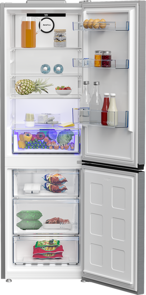 Beko B5RCNE366HXB1 Koel/vries-combi 187cm 316l 165.35 kWh/jaar Grijs