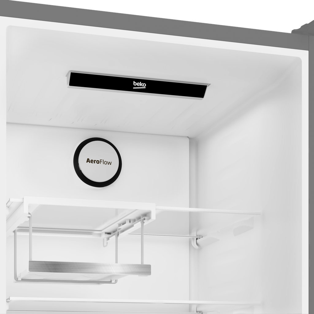 Beko B7RCNE407HXBR Koel/vries-combi 204cm 355l 135 kWH/jaar Zwart