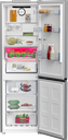 Beko B7RCNE367HXB Koel/vries-combi 187cm 316l 136 kWh/jaar Grijs