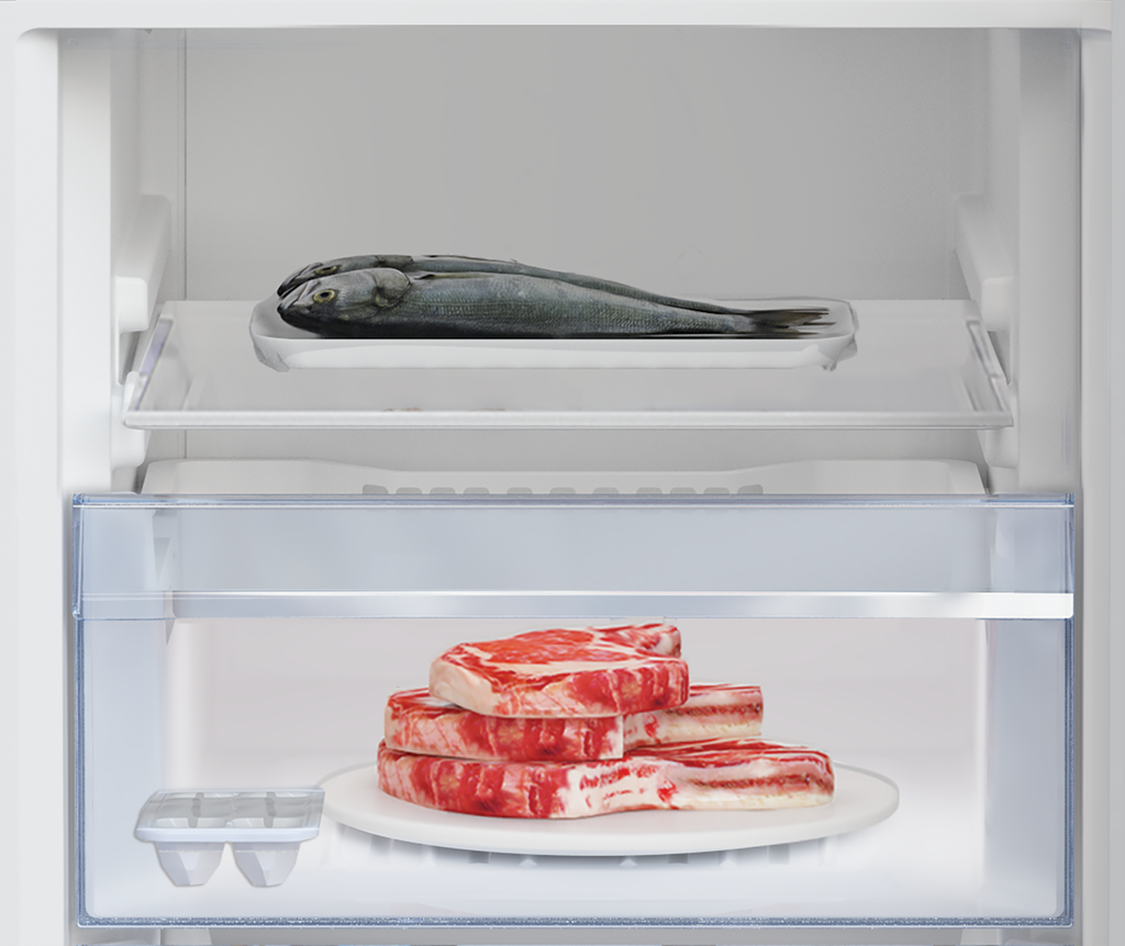 Beko RCSA366K50GN Koel/vries-combi 185cm 343l 195 kWh/jaar Grijs