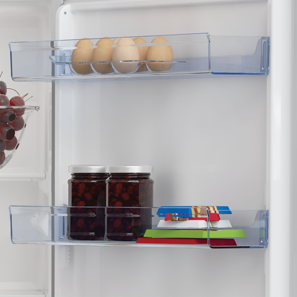 Beko RCSA366K50GN Koel/vries-combi 185cm 343l 195 kWh/jaar Grijs