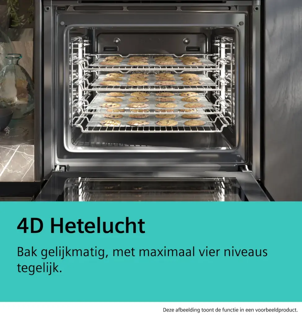 Siemens HS736G1B1 IQ700 inbouwstoomoven 60x60cm 71l Zwart