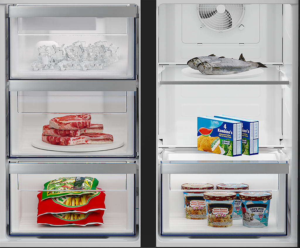 Beko GN1426240ZDXBRN koelkast French Door 182cm 565l 336 kWh/jaar Zwart