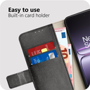 Just in Case MON2787CW1 PU lederen Book Case Klassieke wallet case OnePlus Nord CE5 Zwart