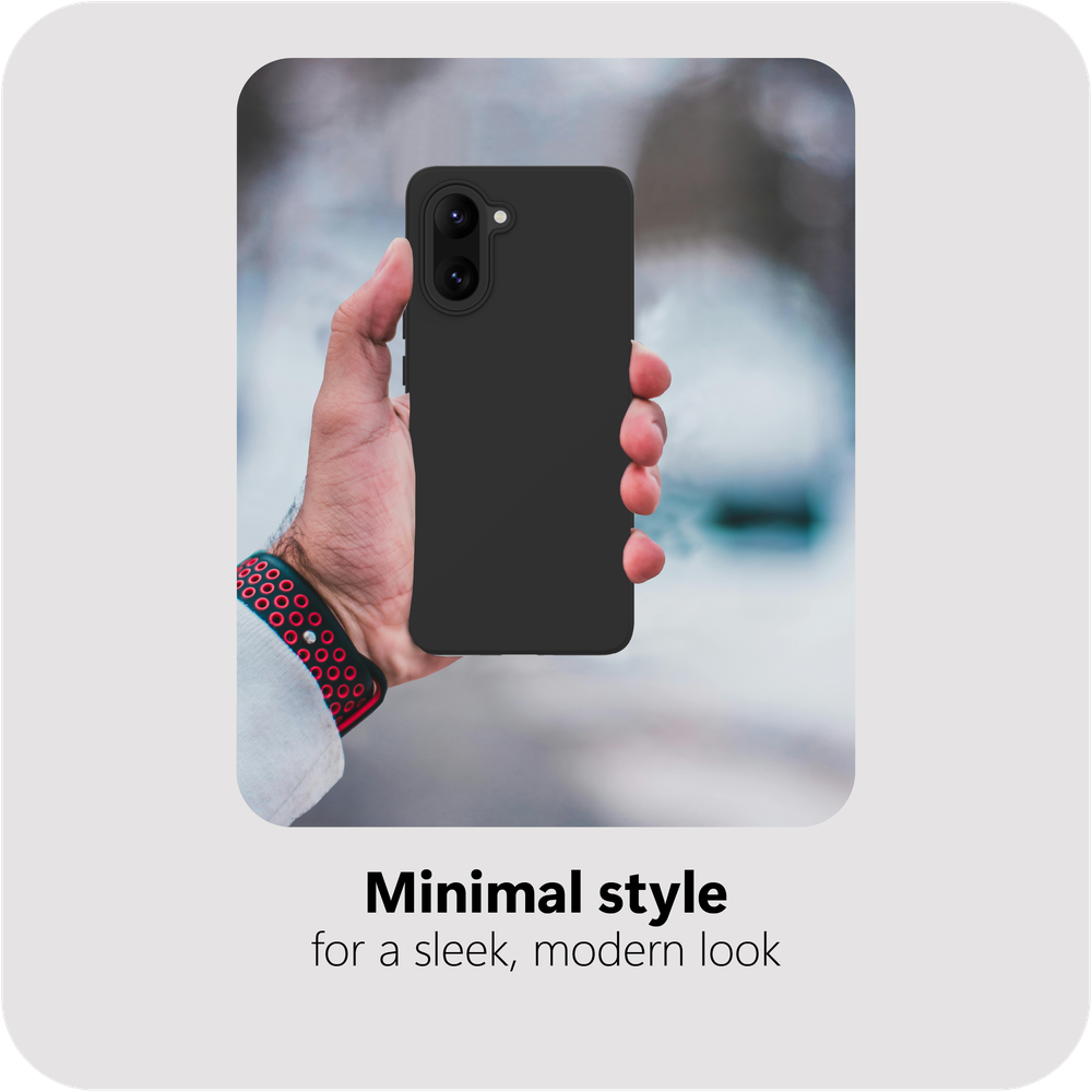 Just in Case MON2787KL1 KickLite Case Zachte TPU Case OnePlus Nord CE5 Zwart