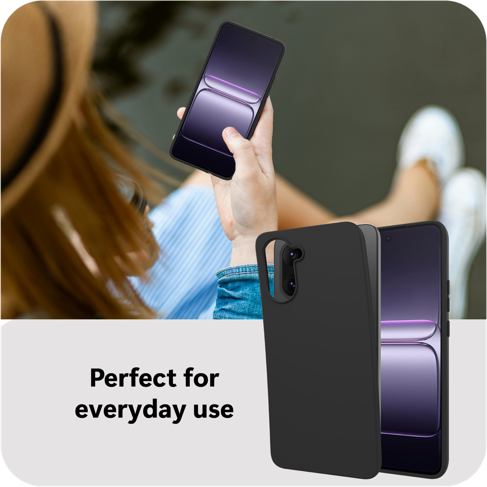 Just in Case MON2787KL1 KickLite Case Zachte TPU Case OnePlus Nord CE5 Zwart