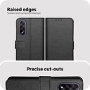 Just in Case MON2783CW1 PU lederen Book Case Klassieke portemonnee hoes OnePlus Nord 5 Zwart