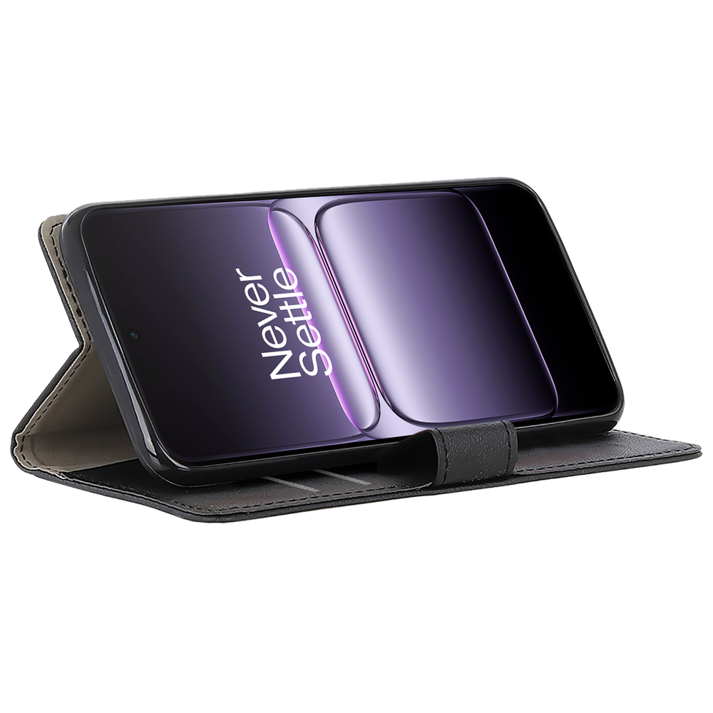 Just in Case MON2783CW1 PU lederen Book Case Klassieke portemonnee hoes OnePlus Nord 5 Zwart