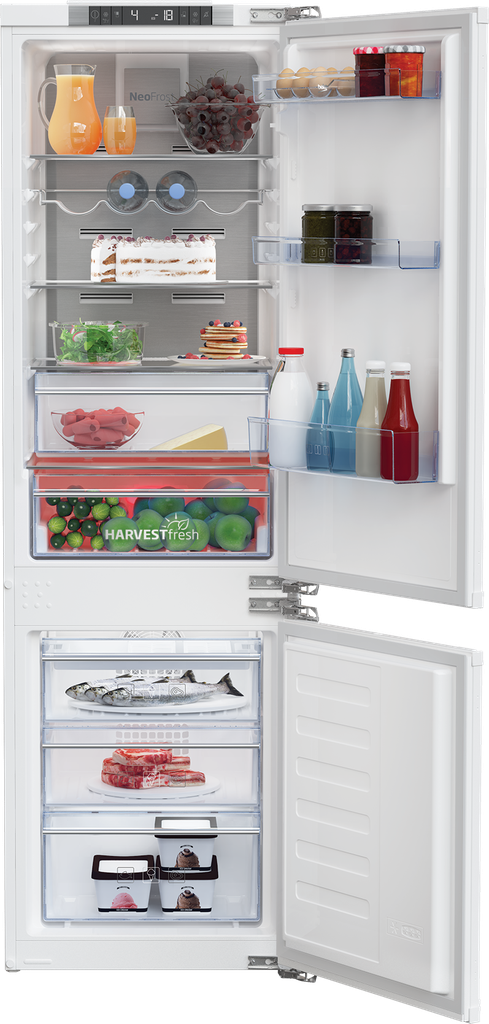 Beko BCNA275E4FN Inbouw Koel/Vries-combi 177.5cm 254l 224kWh/jaar Wit