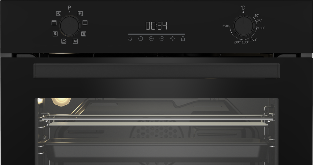 Beko BBCM13300B Inbouw Oven 45cm 48l Zwart