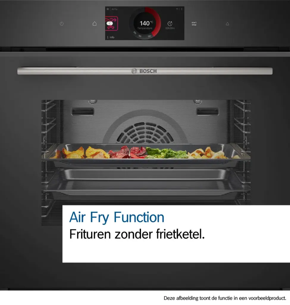 Bosch CMG736AB1F Exclusiv Inbouw Combi-microgolf Serie 8  45 cm 900 W grill Zwart 