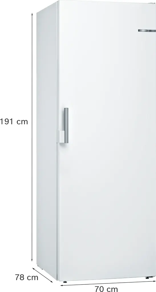 Bosch GSN58EWCV Exclusiv Diepvriezer Serie 6 191x70cm NoFrost 366l 178 kWh/Jaar Wit 