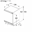Bosch GUN21ADE0 Onderbouw Diepvriezer Serie 6 82 cm NoFrost 86l 189 kWh/Jaar Wit