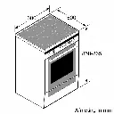 Bosch HKR39C220 Fornuis Serie 4 Elektrisch 4 Zones Wit