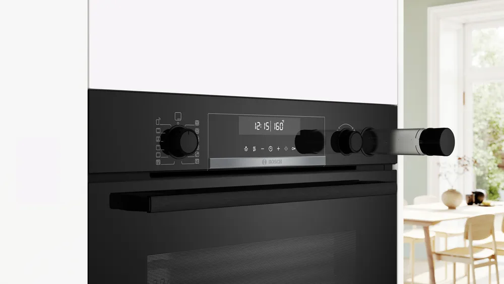 Bosch HRG578CB7 Inbouw Oven Serie 6 Toegevoegde stoom 60 cmPyrolyse 71l Zwart