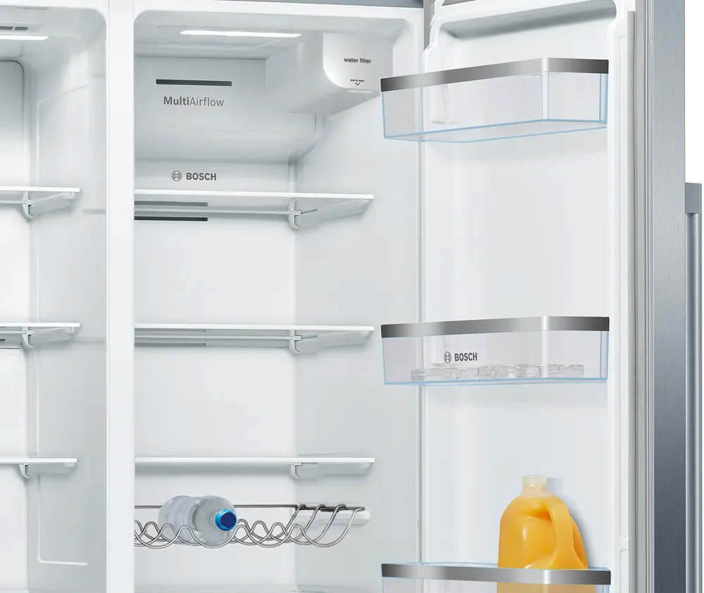 Bosch KAD93AIDP Amerikaanse Koelkast  Serie 6 NoFrost 562l 179cm Grijs