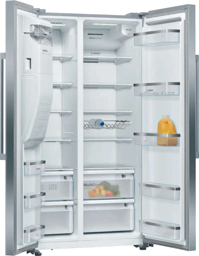 Bosch KAD93AIEP Amerikaanse Koelkast Serie 6 NoFrost 179cm 5662l Grijs