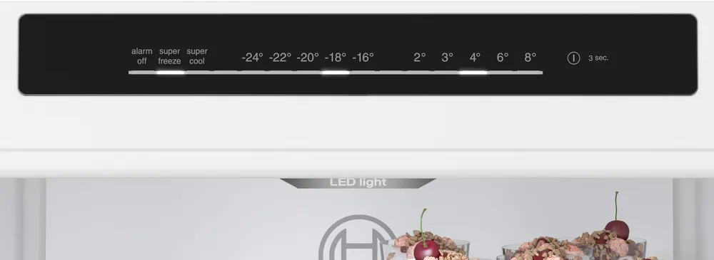 Bosch KGN362IBF Kole/Vries-Combi NoFrost 186cm 321l Grijs