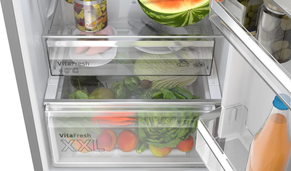 Bosch KGN36VIBT Koel/Vries-Combi Serie 2 NoFrost 186cm 321l Grijs