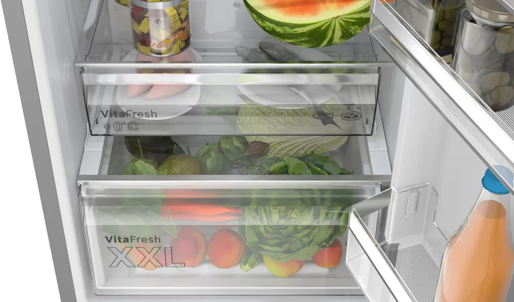 Bosch KGN392ICF Koel/Vries-combi  Nofrost Serie 4 203cm 363l Grijs