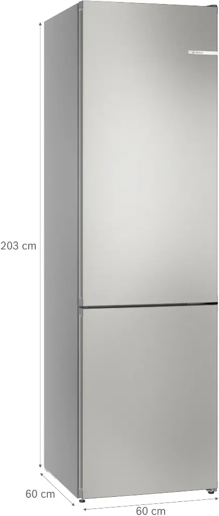 Bosch KGN392ICF Koel/Vries-combi  Nofrost Serie 4 203cm 363l Grijs