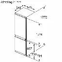 Bosch KIN86EDD0 Exclusiv Inbouw Koel/vries-combi serie 6 177,5 cm NoFrost 260l Deur op Deur Wit