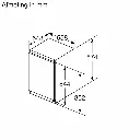 Bosch KIR21EDD1 Exclusiv Inbouw Koelkast Serie 6 88 cm 136 l Deur op deur Wit