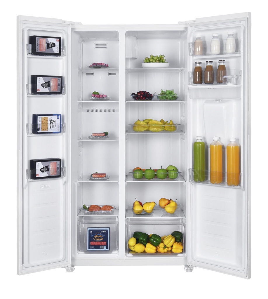 Exquisit SBS146-WS-041EW Amerikaanse koelkast 177x90cm 439l NoFrost Wit