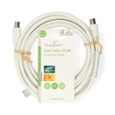 Nedis Coax Kabel 5.0m Wit - CSGL40020WT50