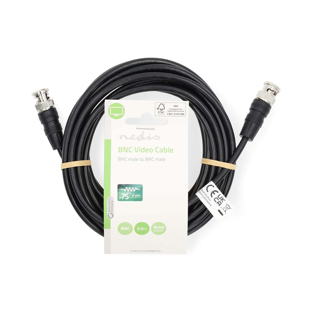 Nedis Kabel video CVGL01000BK50