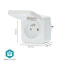 Nedis Smartlife Slimme Stekker 3680Watt 2.4GHz WiFi - WIFIPO130EWT