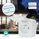 Nedis Smartlife Slimme Stekker 3680Watt 2.4GHz WiFi - WIFIPO130EWT